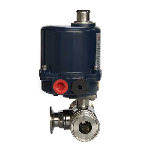 【SUNYEH】電動三通卡箍球閥